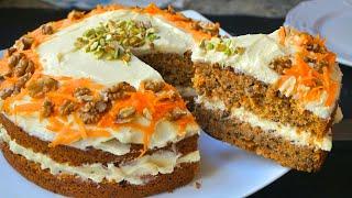 Tarta de zanahoria o carrot cake. Muy fácil y riquísima