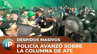 Máxima tensión en Economía: la Policía de la Ciudad avanza sobre la columna de ATE