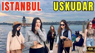  Istanbul Uskudar Asian Side Turkey Walking Tour 4K