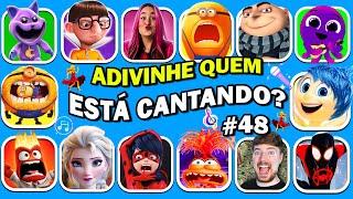  Adivinhe quem está CANTANDO? #48 | TIKTOK,YOUTUBER | DIVERTIDA MENTE 2 |Emilly vick,Mega Minion