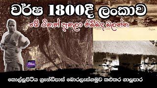වර්ෂ 1800 මීට අවුරුදු 200කට කලින් ලංකාව | Ceylon Old Sri Lanka In 1800 #ceylon #srilankaold #wimana