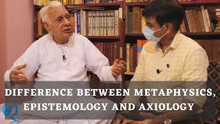 Difference between Metaphysics, Epistemology and Axiology | Dr HS Sinha