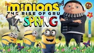 The Minions Rise of Gru Spring Run | Minions Springtime Dance and Freeze | PhonicsMan Fitness