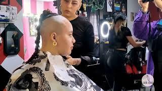 102 Candy & Marisol: short to headshave (Candy), long, only pigtail-braid, headshave (Marisol)