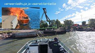 Bayliner 2755 vetolaitteen asennus, koekäyttö, dramatiikkaa ja vesillelasku