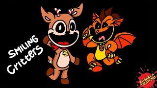 How to Draw and Color FandMade Smilling Critters Characters | Jolly Jingle and Spiky Thorner