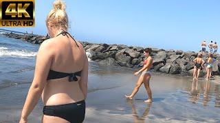 TENERIFE 4K | BEACH WALK - Playa de Torviscas [Spain October 2021] ️ Costa Adeje ️