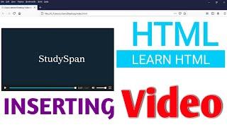 How To Upload Video in HTML | Insert video in HTML using Notepad