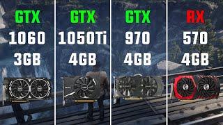 GTX 1060 vs GTX 1050 Ti vs GTX 970 vs RX 570 Test in 8 Games