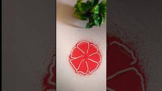 Flower rangoli |  rangoli art# short