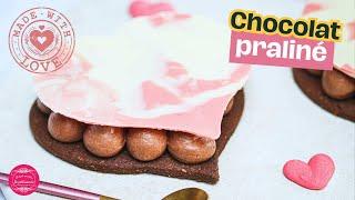 Recette de coeurs chocolat praliné pour la Saint valentin 