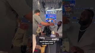 Joel Embiid joined the NBA Countdown crew 