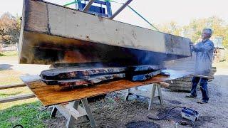 Can Horribly Warped Wood Slabs be Saved with Steam?