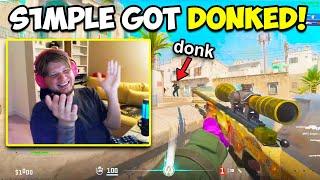 S1MPLE GOT DESTROYED ON STREAM BY DONK! CS2 Twitch Clips