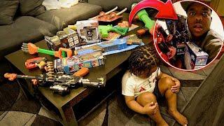 I Bought A Bunch Of Toys For Another Kid To See How WooWop Would Act | * WONT BELIEVE HIS REACTION *