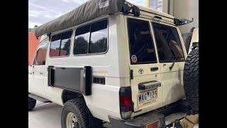 Pop top toyota troop carrier Tough Touring awning brackets How to Install Tutorial