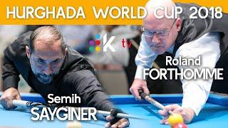 3-Cushion World Cup Hurghada 2018  Sayginer (TUR) vs Forthomme (BEL)