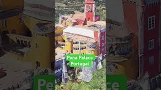 Pena National Palace, Sintra, Portugal #adventure #shortsfeed #aerialview #travel #traveling #4k