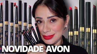 Make fácil para testar Novidade Avon Batom Preciso Power Stay