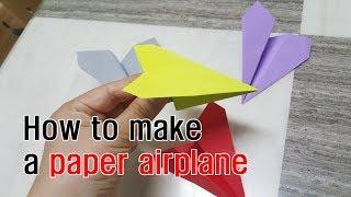 How to make a paper airplane / making an airplane