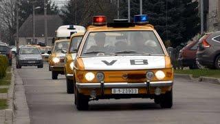 Police retro cars - Czechoslovakia