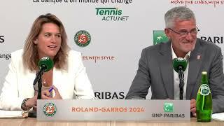 Tennis - Roland-Garros 2024 - Amélie Mauresmo and Gilles Moretton : "Empty stands ? Unacceptable..."