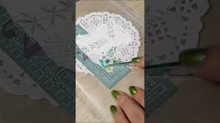 ASMR Journal  GREEN  theme- Decorating my Paper Organizer