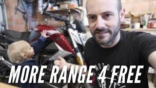 Simple Trick to increase range on your Zero electric motorcycle a 1.5 year old can do it