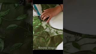 Net Blouse Design Cutting and Stitching #shortvideo