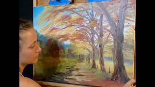 Oil Painting Tutorial #18 "Old Dirt Road" by Kaylee Rakowski