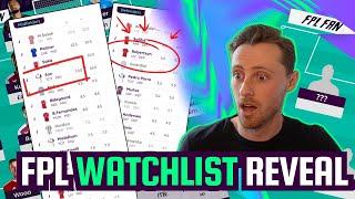 FPL GW1 WATCHLIST REVEAL I Fantasy Premier League 24/25