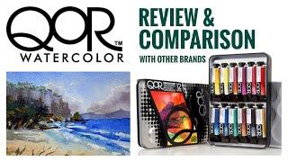 QOR Watercolors : The running paint - Is it all about flow speed?