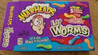 Warheads Lil Worms - Super Sour Sweets - Trying Them Out!