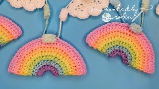 Crochet Rainbow Garland Tutorial (Easy Pattern!)