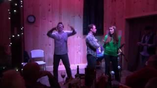 The Oxymorons improv comedy troupe perform at Armstrong Winery.
