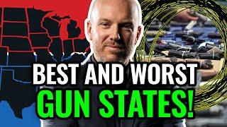 RANKING 50 States for GUN LAWS! Texas Florida California Wisconsin Pennsylvania Michigan Arizona +