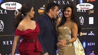 Salman Khan With Her Old Friends Madhuri and Preity Zinta Cute Moments | Iifa Awards 2019