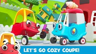 Cozy's Crazy Ice Cream Accident + More | Kids Videos | Let's Go Cozy Coupe - Cartoons for Kids