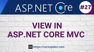 (#27) View in ASP  .Net Core MVC