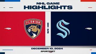 NHL Highlights | Panthers vs. Kraken - December 10, 2024