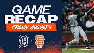 Tigers vs. Giants Highlights | 8/9/24