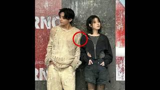 Why Taehyung close to IU bts v and iu love wins song #love #shorts