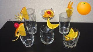 Very simple cocktail decoration (orange edition)　／　超簡単 カクテル・デコレーション(オレンジ編)