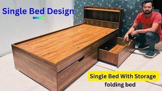 Single Bed | Folding Single Bed With Storage