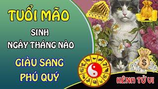 Tuổi Mão sinh vào ngày tháng nào thì được giàu sang phú quý