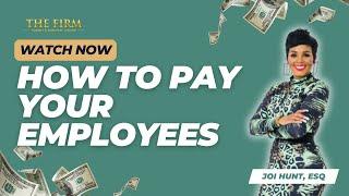 How To Pay Your Employees