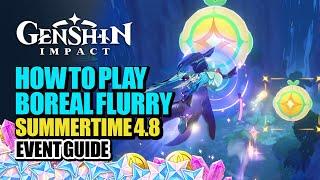 How To Play Boreal Flurry Event Guide Part 1 | Summertide Scales And Tales | Genshin Impact 4.8