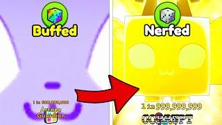 BUFFED Mega Lucky Dice Vs NERFED Mega Lucky Dice.. INSANE LUCK!  (Pet Simulator 99 RNG)