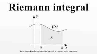 Riemann integral