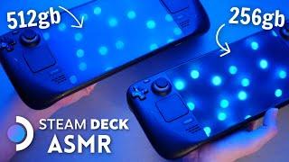 Steam Deck ASMR  The Tingliest Tour of TWO Steam Decks  256gb vs 512gb Comparison